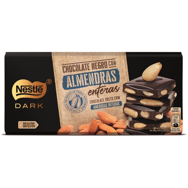 CHOCOLATE DARK C/ALMENDRAS NESTLE 150G