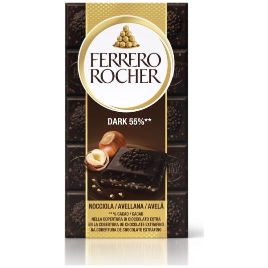 CHOCOLATE DARK 55% FERRERO 90G.