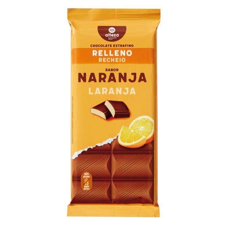 CHOCOLATE RELLENO NARANJA ALTEZA 100G