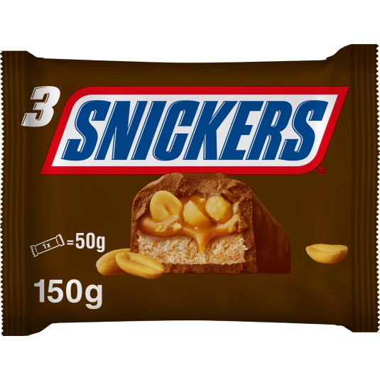 CHOCOLATINA SNICKERS 3X50G