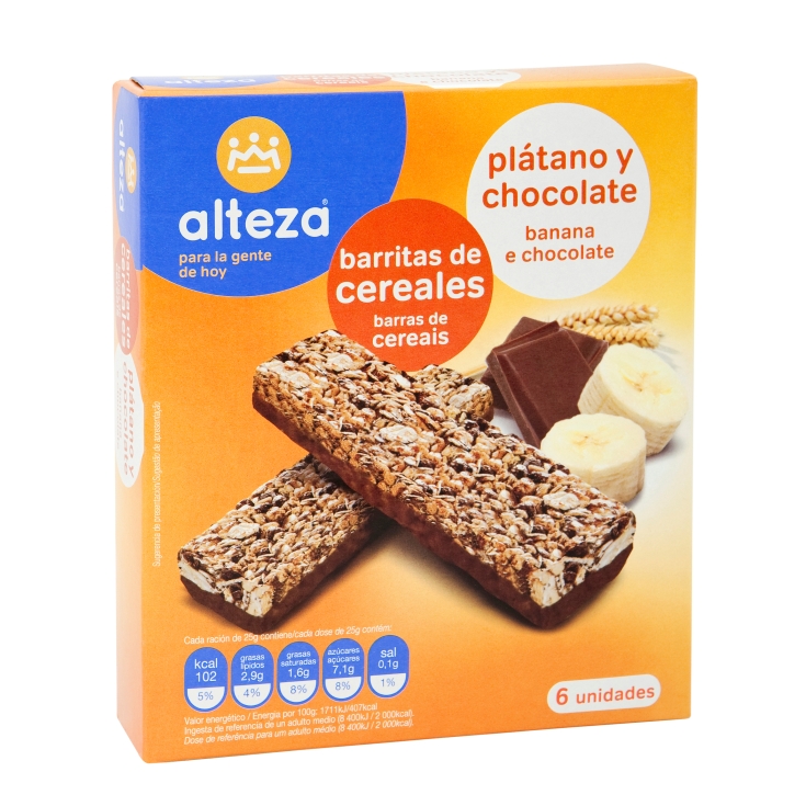 BARRITA PLATANO-CHOC.ALTEZA X 6