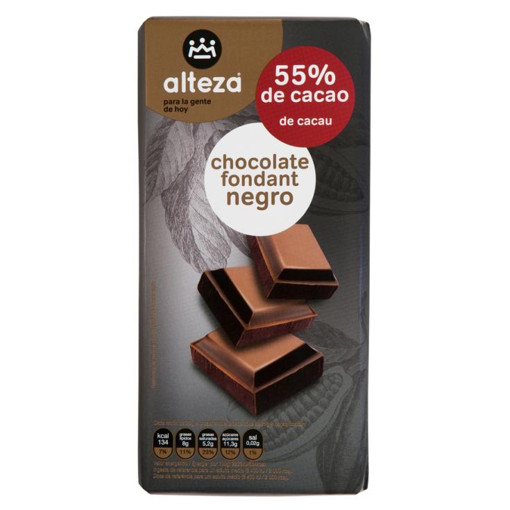CHOCOLATE NEGRO 55% CACAO ALTEZA 125G
