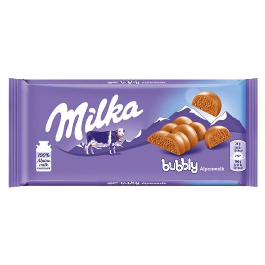 CHOCO.MILKA BUBBLY 90 GR