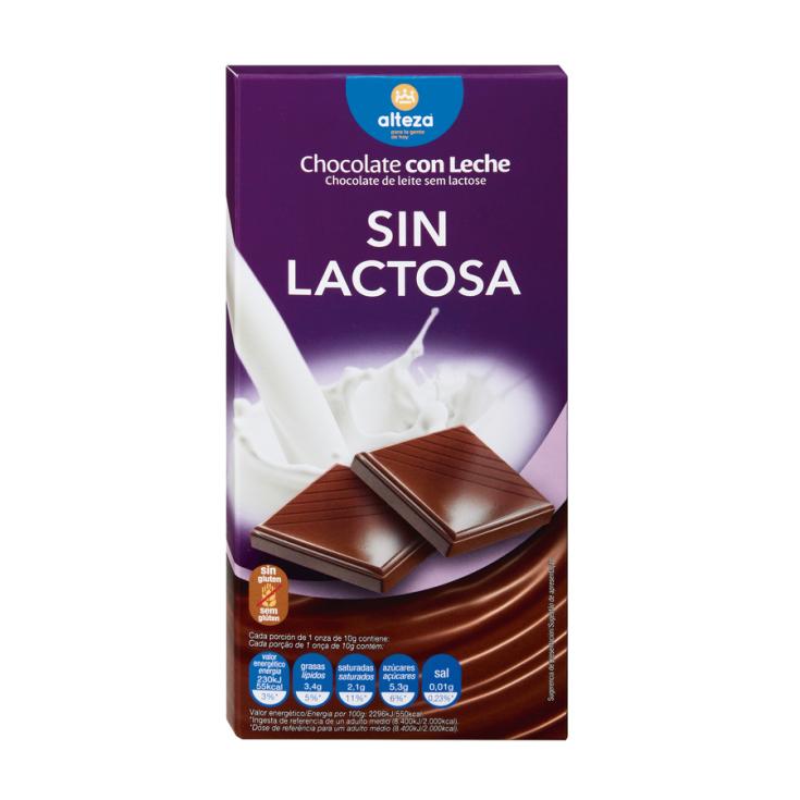 CHOCOLATE C/LECHE S/LACTOSA ALTEZA 100G