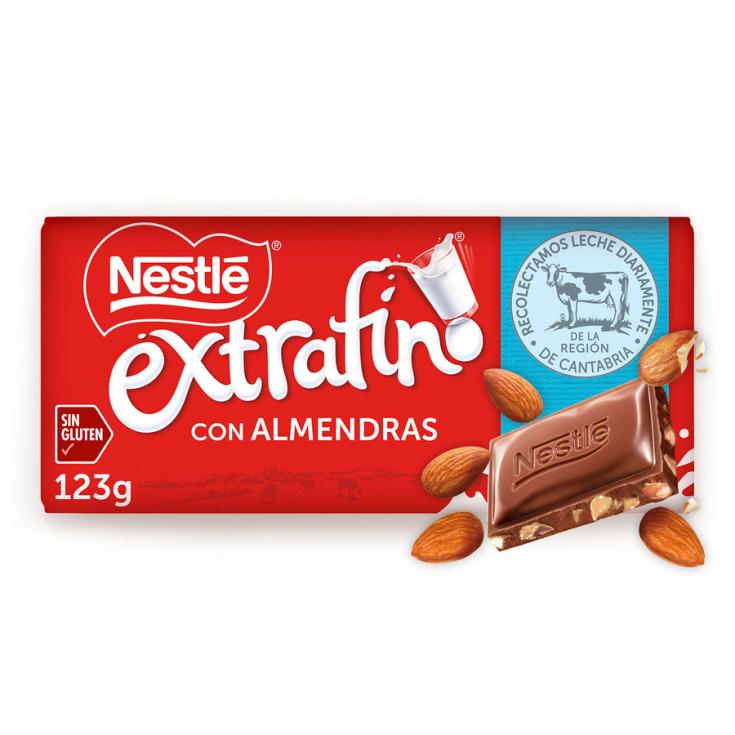 CHOCOLATE C/ALMENDRAS EXTRAFINO NESTLE