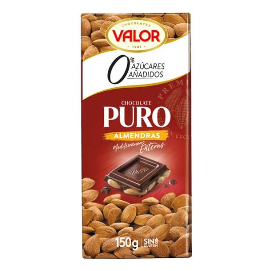 Chocolate negro 85% 0% azúcares añadidos y sin gluten tableta 100