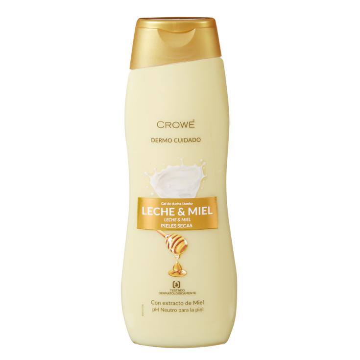 GEL BAÑO LECHE Y MIEL CROWE 750ML