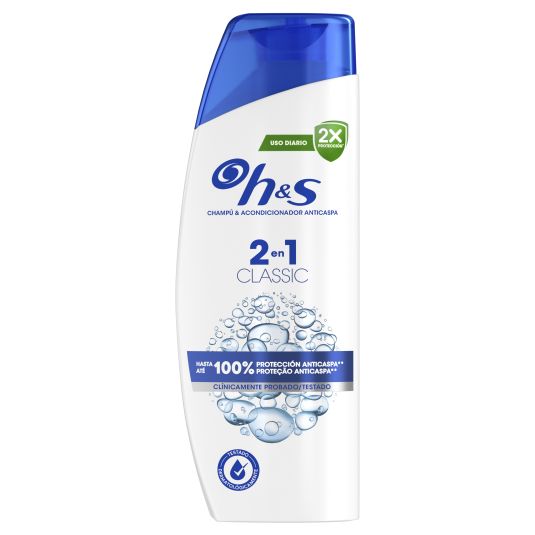 CHAMPU CLASICO 2 EN 1 H&S 330ML