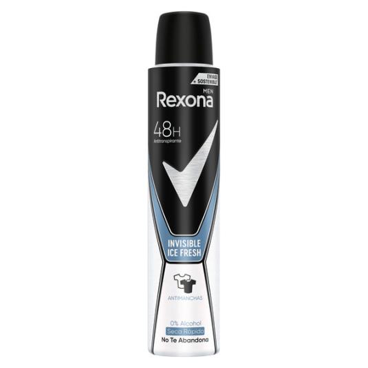 DEO.REXONA 48 H INVISIBLE ICE MEN 200ML