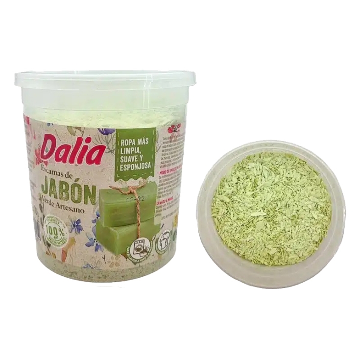 JABON VERDE ESCAMA DALIA 500G