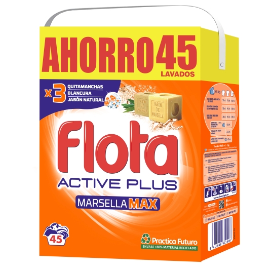 DETERGENTE POLVO FLOTA MARSELLA 45D