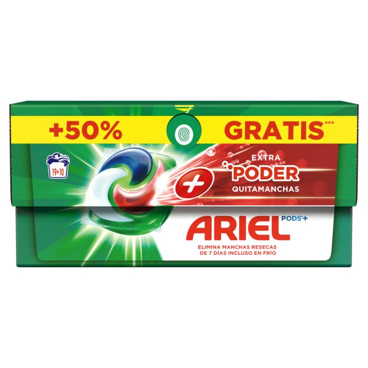 DETERGENTE ARIEL PODS 3 EXTRA PODER19+8D