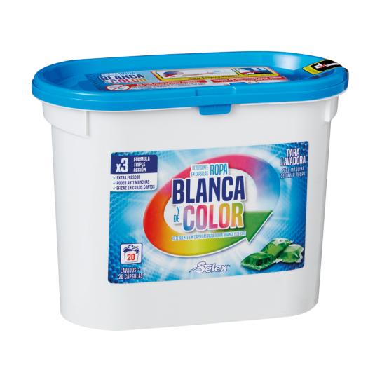 DETERGENTE ROPA BLANCA & COLOR SELEX 20D