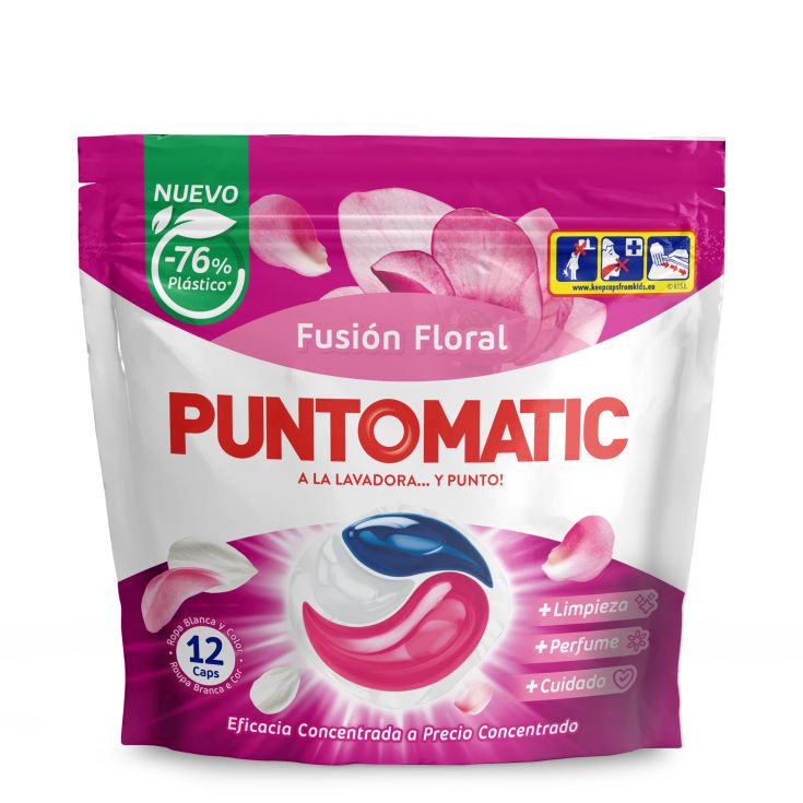 DET.CAPSULAS FLORAL PUNTOMATIC 12+4D