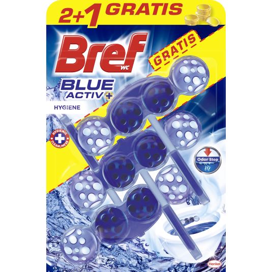 BREF WC BLUE ACTIV 2U+1 GRATIS