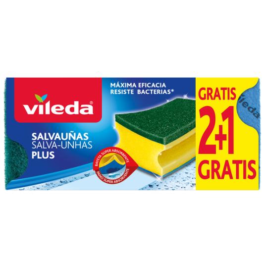 ESTROPAJO SALVAUÑAS VILEDA 2+1