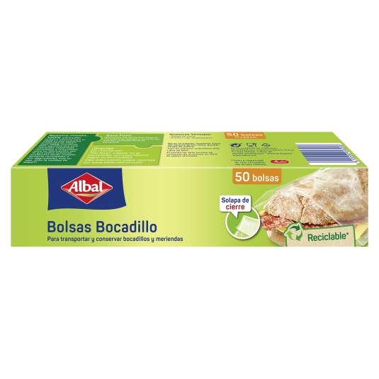 BOLSAS BOCADILLO ALBAL 50U