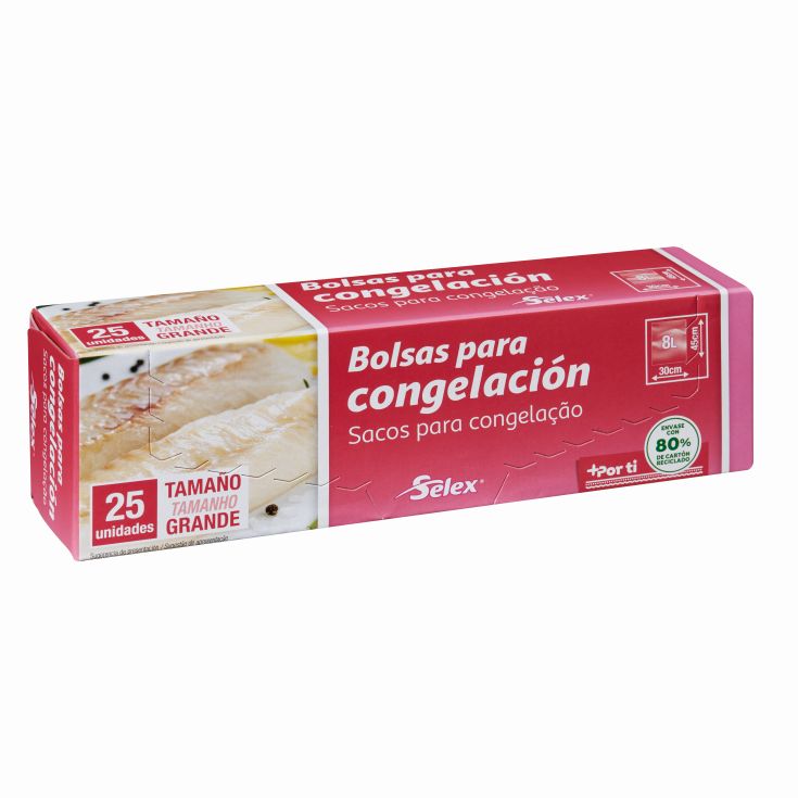 BOLSA CONGELACION GRANDE SELEX 25U