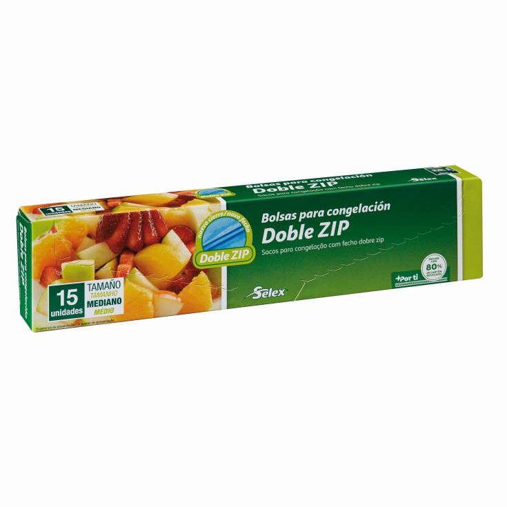BOLSA ZIP MEDIANA SELEX 15U