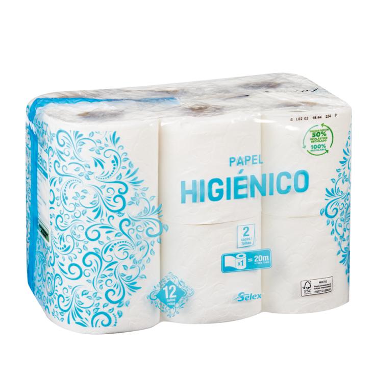HIGIENICO EXT SUAVE 2 CAP SELEX 12 ROL