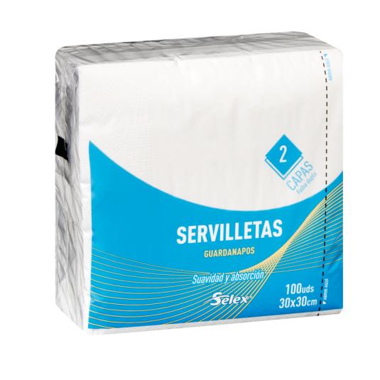 SERV.BLANCA 30X30 2 CAPAS SELEX