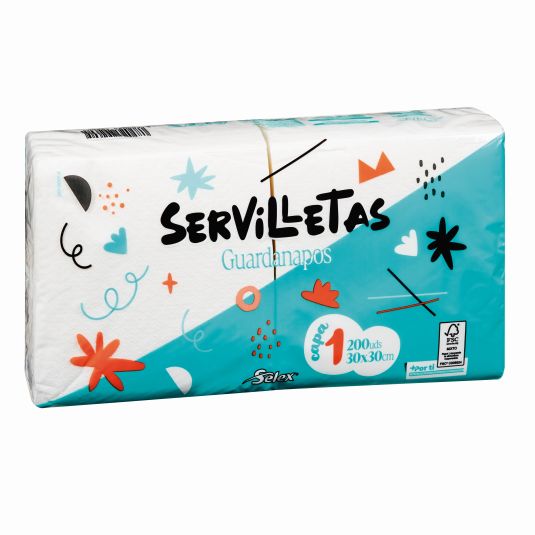 SERV. BLANCAS 30X30 1CAPA SELEX 200U