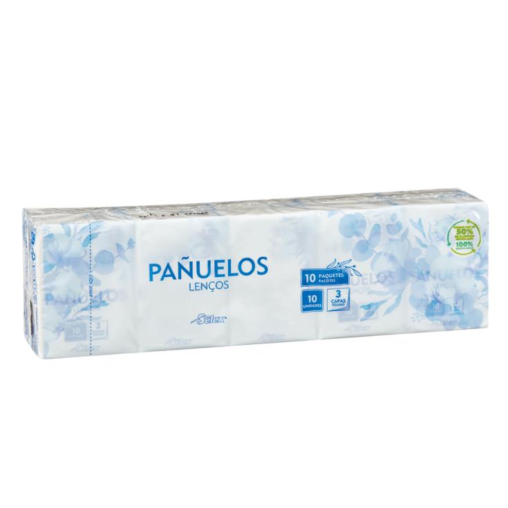 PAÑUELOS MINI BOLSILLO SELEX PACK-10