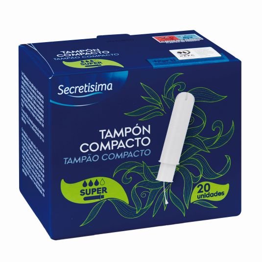 TAMPON COMPACT.SUPER SECRETISSIMA 20U