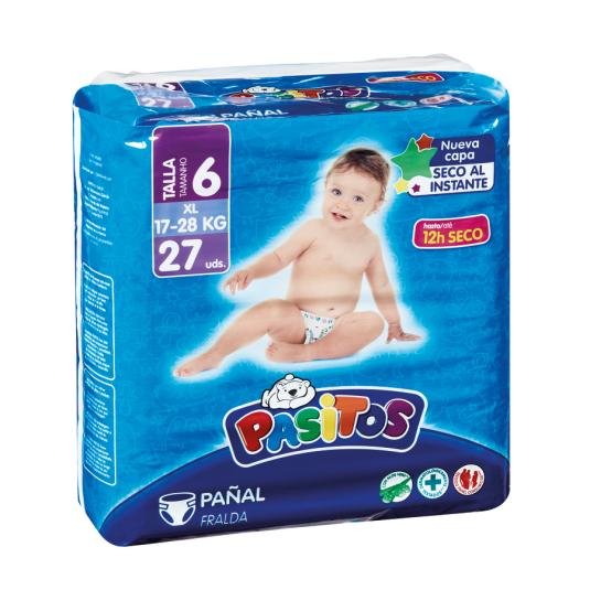 PAÑAL PASITOS T6 27U