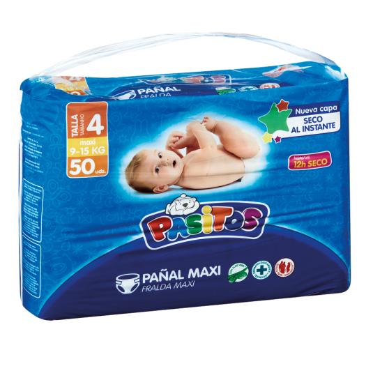 PAÑAL PASITOS T4 50U