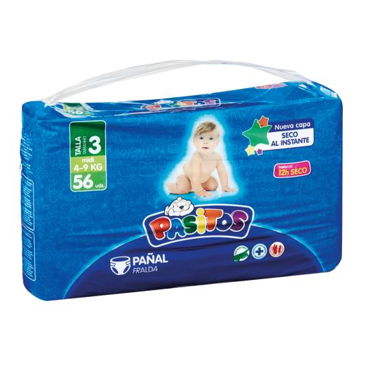 PAÑAL PASITOS T3 56U