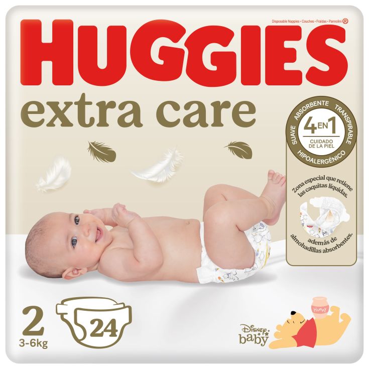 PAÑAL HUGGIES T2 (3-6K) 24U