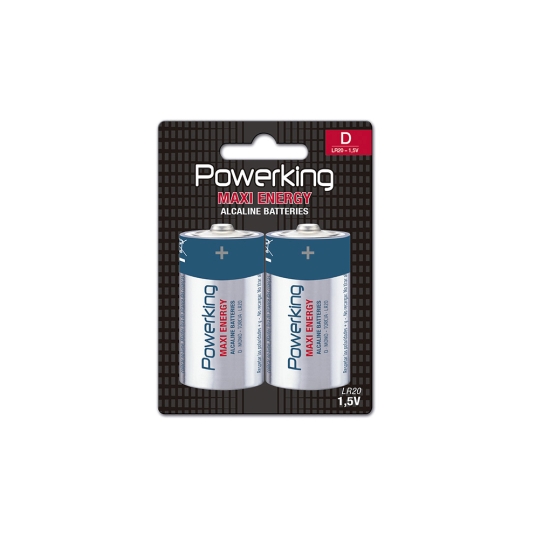 PILA ALC.POWERKING LR20 BLIST.2 UDES