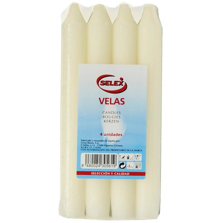 VELAS APAGON BLANCA P-4