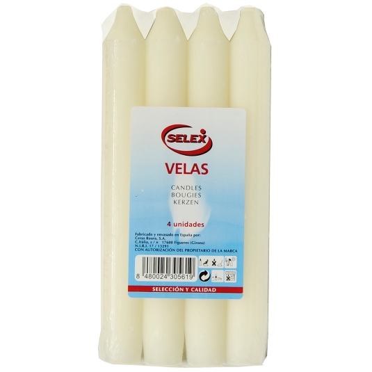 VELAS APAGON BLANCA P-4