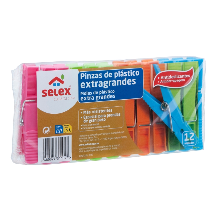 PINZA PLAST.EXT.GRANDE SELEX 12 UD