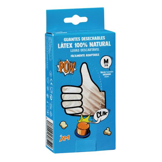 GUANTE LATEX DESECHABLE AM 10U