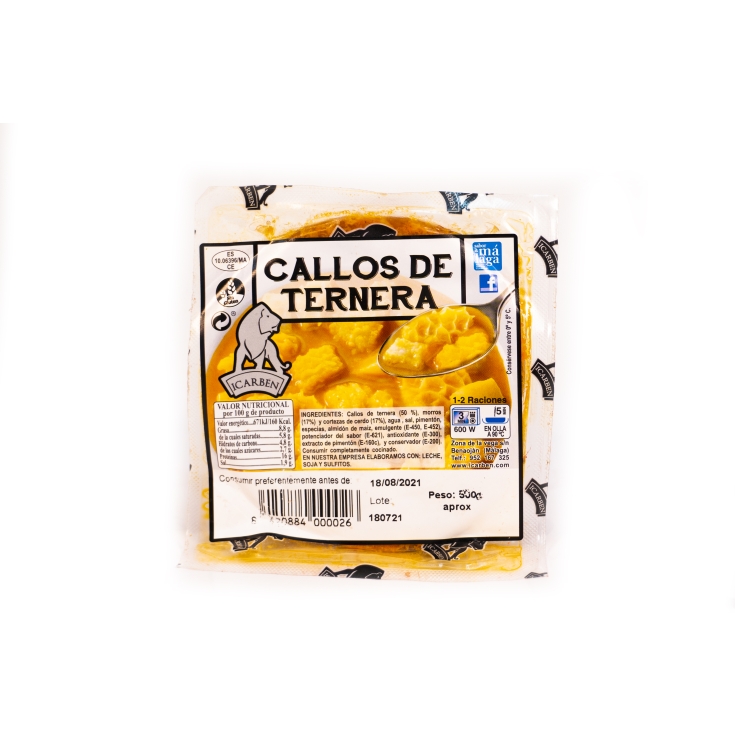 CALLOS TERNERA ICARBEN 500G