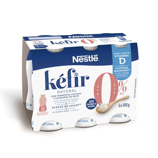 KEFIR NATURAL 0% NESTLE 6U