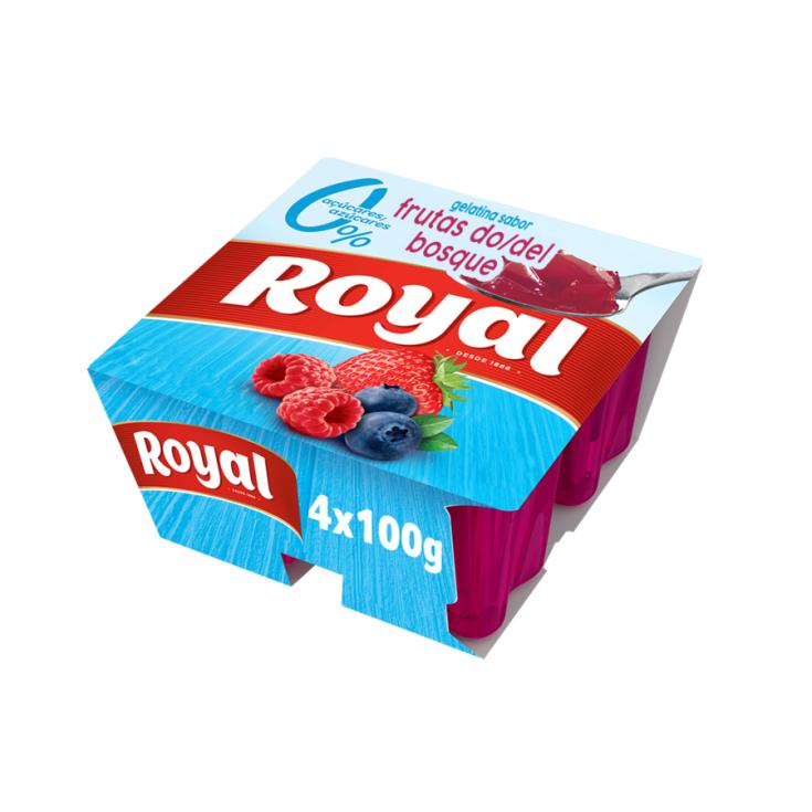 GELATINA FRUTAS BOSQUE 0% ROYAL 4U