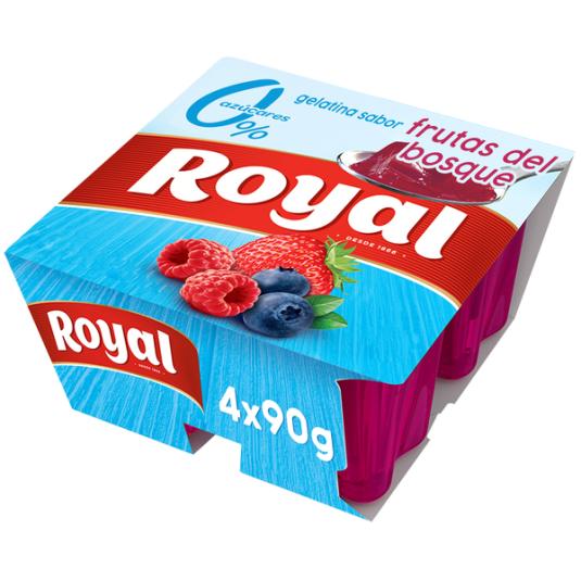 GELATINA FRUTAS BOSQUE 0% ROYAL 4U