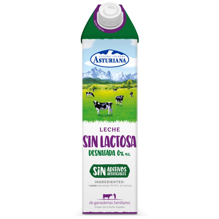 LECHE DESNATADA S/LACTOSA ASTURIANA 1L