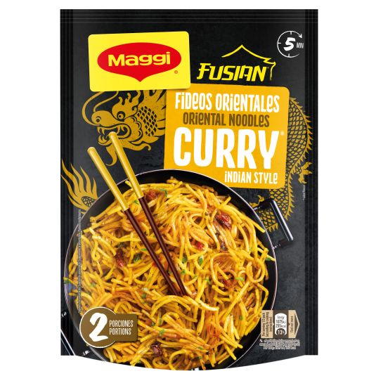 MAGGI FUSIAN FIDEOS CURRY INDIAN 118G