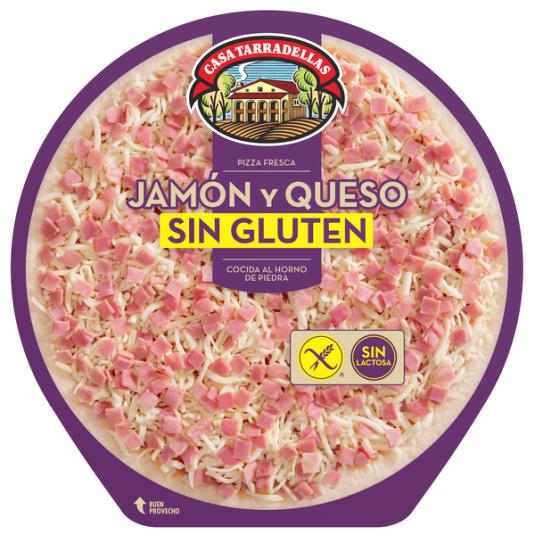 PIZZA JAMON/QUESO S/GLUTEN CASA TARRADEL