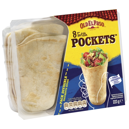 TORTILLA POCKET OLD EL PASO 8U