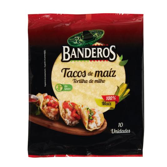 TACOS MINI DE MAIZ BANDEROS 10U