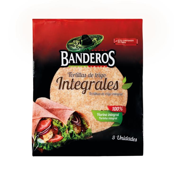 TORTILLA INTEGRAL 100% BANDEROS 8U