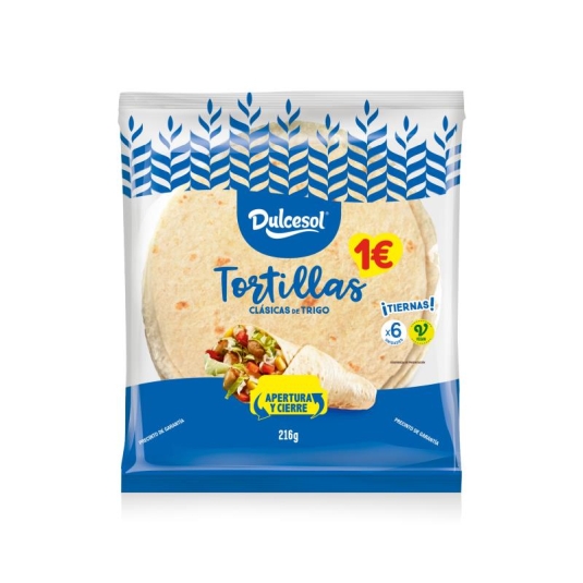 TORTILLAS TRIGO DULCESOL 6U