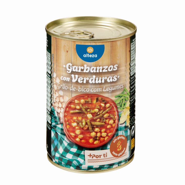GARBANZOS C/VERDURAS ALTEZA 440G