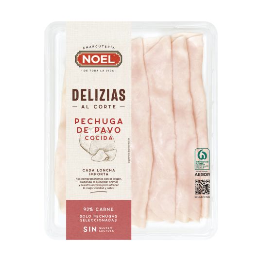 DELIZIAS PECHUGA PAVO NOEL 120G